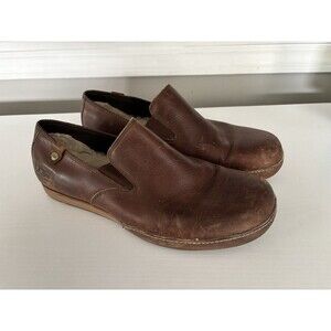UGG Men's Brown Leather Casual Loafers Shoes 5556 US 10
